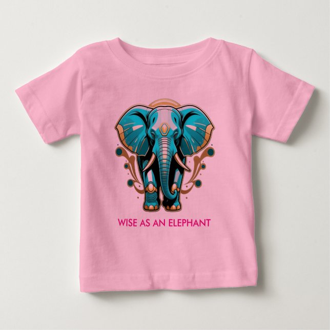 Weg als Elefant Baby T-shirt (Vorderseite)