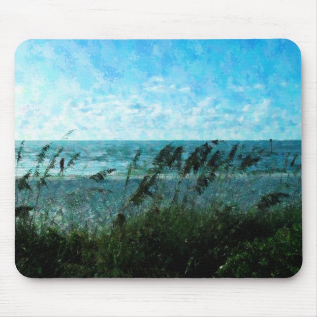 Weg auf dem Strand Mousepad (Vorne)