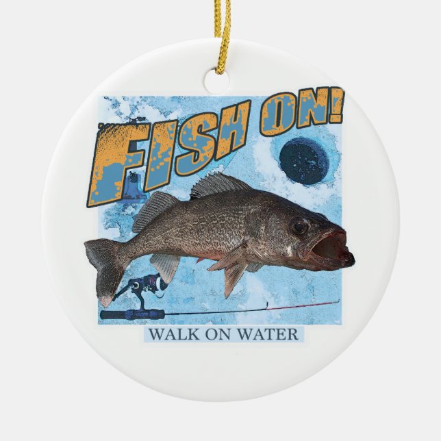 Weg auf Wasserhornhautflecken Keramik Ornament (Vorne)