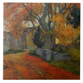 Weg bei Alchamps Arles von Paul Gauguin Fliese