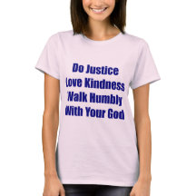 Weg bescheiden mit Ihrem Gott-T-Shirt