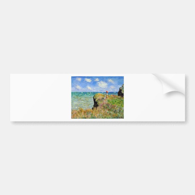 Weg Claude Monets Clifftop Autoaufkleber (Vorne)