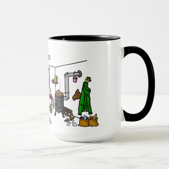 Weg-d-Gitter Schinken-Radiobetreiber-Tasse mit Tasse (Rechts)