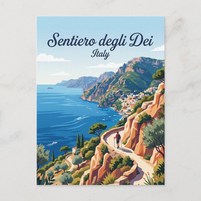 Weg der Götter Italien Postkarte (Vorderseite)