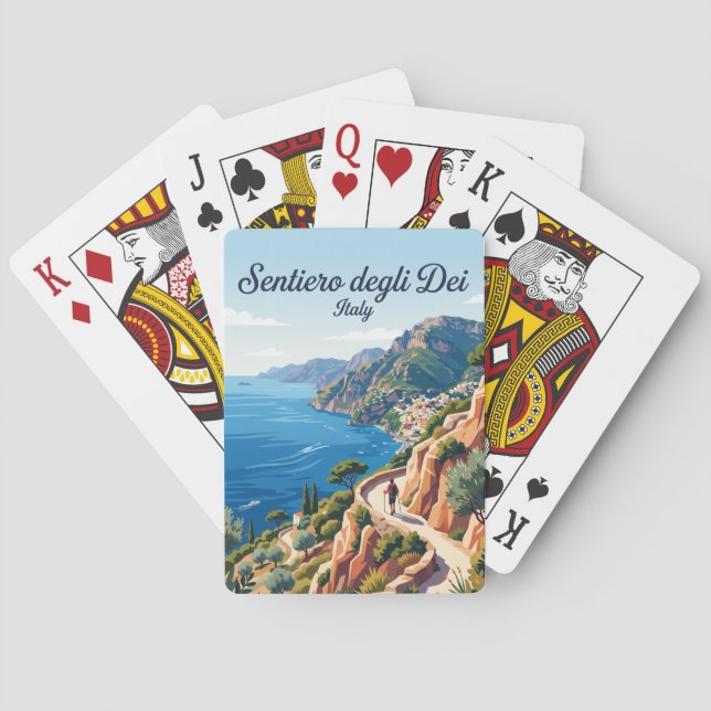 Weg der Götter Italien Spielkarten (Rückseite)