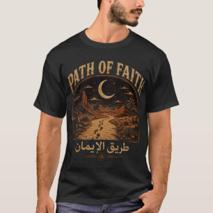 Weg des Glaubens - Vintage-Islamische Wüstenreise- T-Shirt