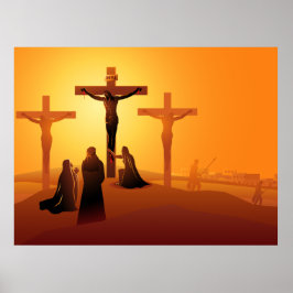 Weg des Kreuzes 12. Station Poster