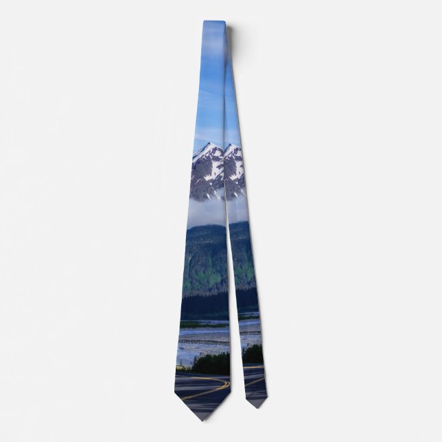 Weg durch Alaska Neck Tie Krawatte (Vorderseite)