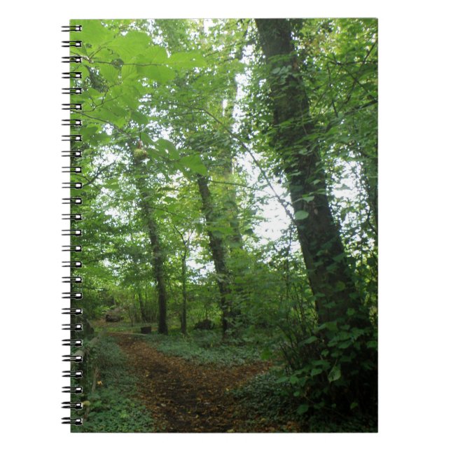 Weg durch das Green Forest Notebook Notizblock (Vorderseite)