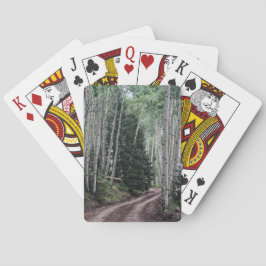 Weg durch die Birke Spielkarten
