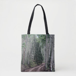 Weg durch die Birke Tasche