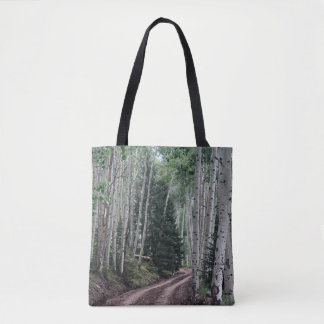 Weg durch die Birke Tasche
