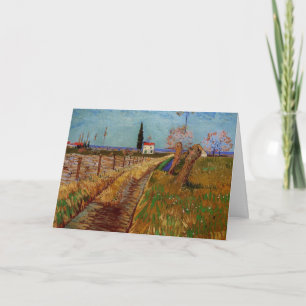 Weg durch ein Feld, Weiden von Vincent van Gogh Karte
