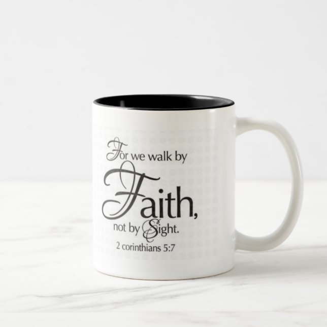 Weg durch Glauben Zweifarbige Tasse (Rechts)