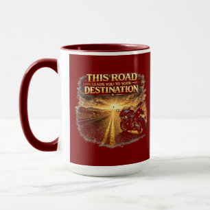 Weg führt zu Ihrem Ziel Combo-Mug Tasse