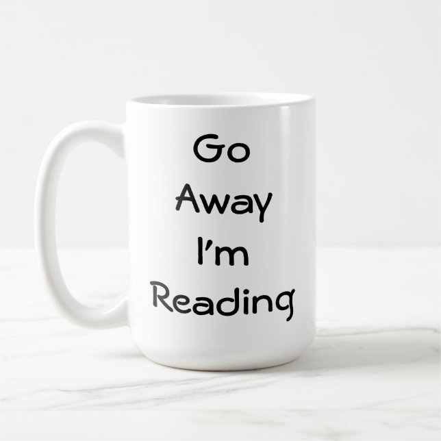 Weg gehe ich lese kaffeetasse (Links)