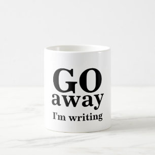 Weg GEHE ich schreibe Kaffeetasse