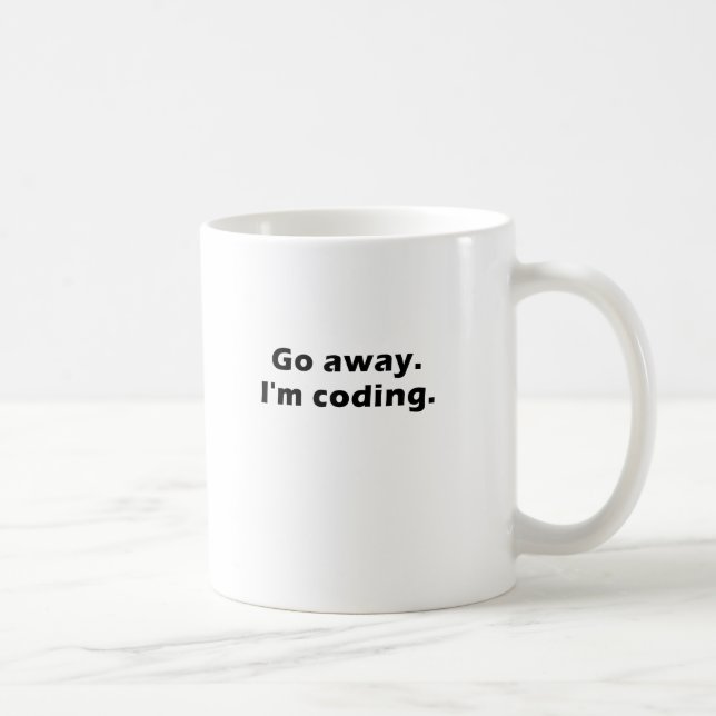 Weg gehen Im kodierend Kaffeetasse (Rechts)