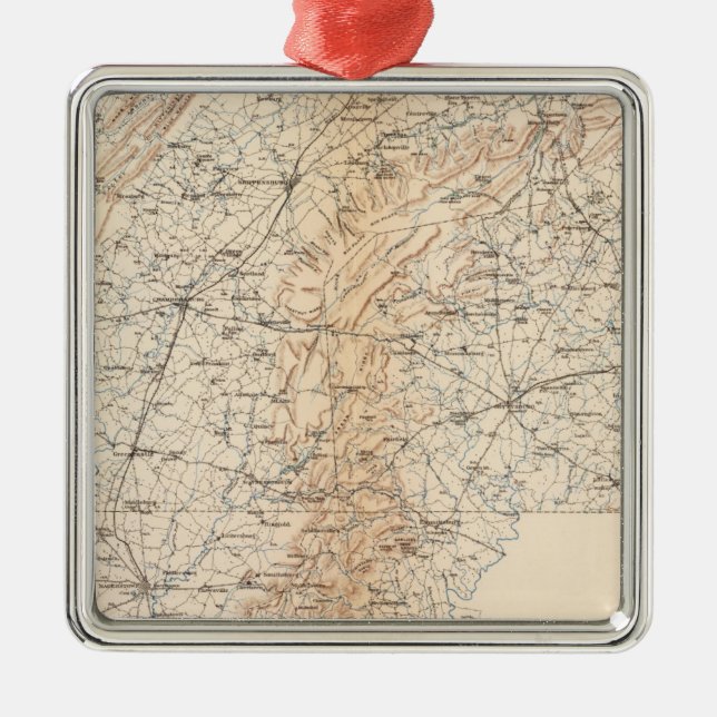 Weg, Gettysburg-Kampagne Silbernes Ornament (Vorne)