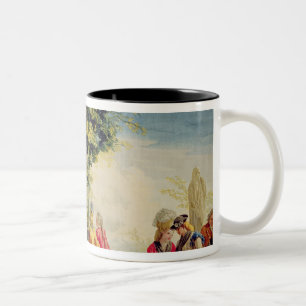 Weg im Buen Retiro Zweifarbige Tasse
