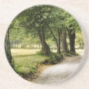 Weg im Land Sandstein Untersetzer