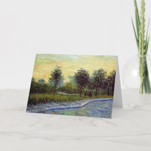 Weg im Voyer d'Argenson Park von Vincent van Gogh Karte