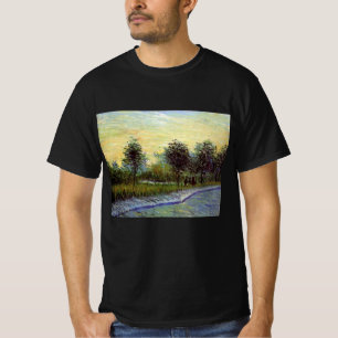 Weg im Voyer d'Argenson Park von Vincent van Gogh T-Shirt