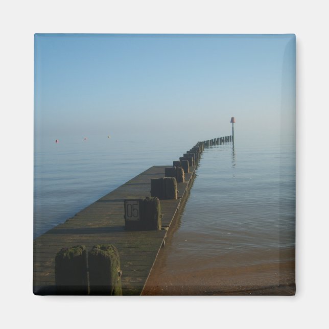 Weg in den mistigen Ozean Magnet (Vorne)