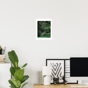 Weg in den Wald John Muir Zitat Poster
