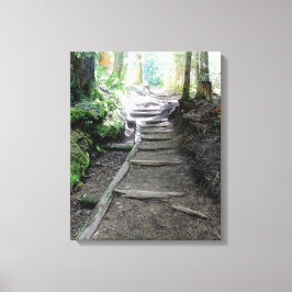 Weg in den Wäldern des Berges Canvas Print Leinwanddruck