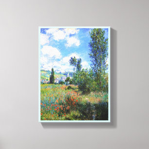 Weg in der Mohnblume fängt St Martin Claude Monet Leinwanddruck