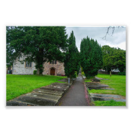 Weg in die Geschichte: Pfarrkirche St. Asaph, Wale Fotodruck