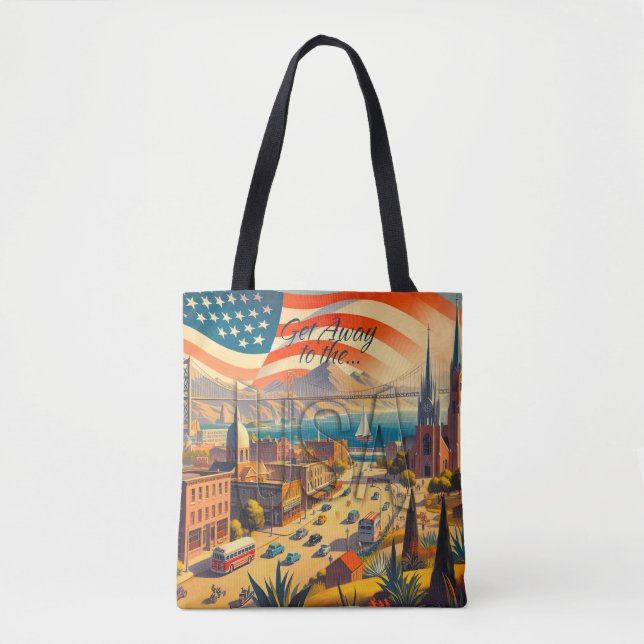Weg in die USA Tasche (Vorderseite)