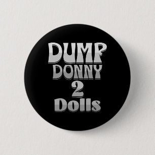 Weg mit Donny 2 Puppen Zwei Puppen Trump Zölle Hum Button