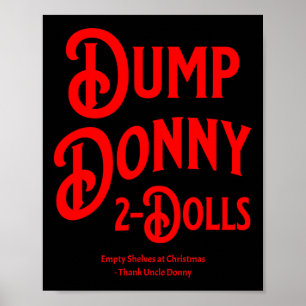 Weg mit Donny 2 Puppen Zwei Puppen Trump Zölle Hum Poster