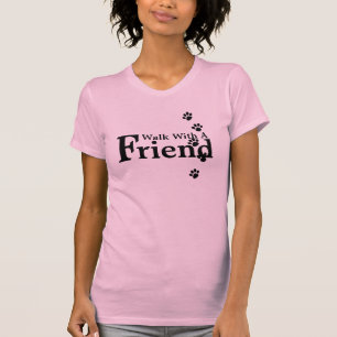 Weg mit einem Freund-Rosa-T-Shirt T-Shirt