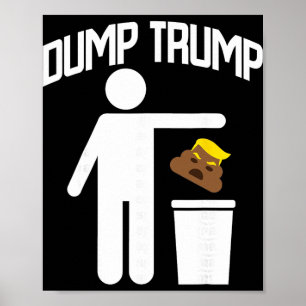 Weg mit Trump Trump ist Müll Anti Trump Müll regie Poster