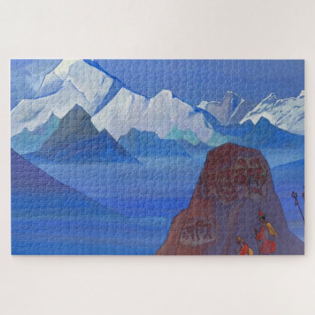 Weg nach Kailas, 1932 von Nicholas Roerich Poster (Horizontal)
