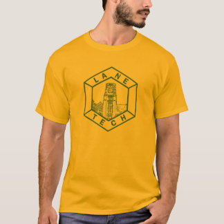 Weg-Technologie-Highschool, grün auf Gold T-Shirt