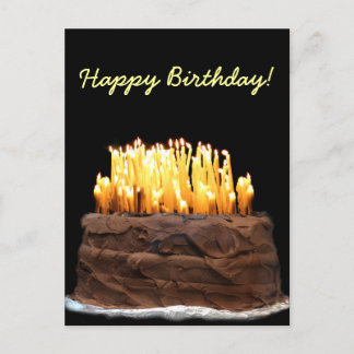 Weg über den Berg Geburtstag Postkarte