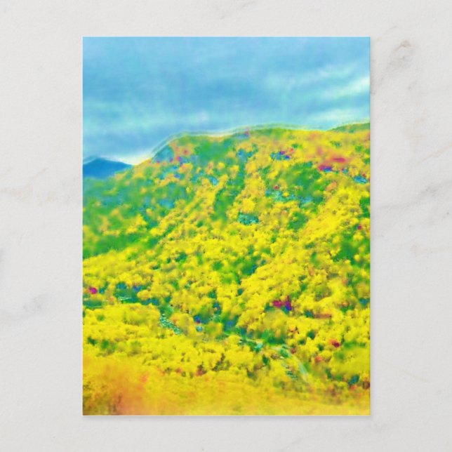 Weg über den Bergen Postkarte (Vorderseite)