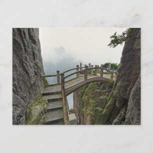 Weg und kleine Brücke, Gelber Berg, 2 Postkarte