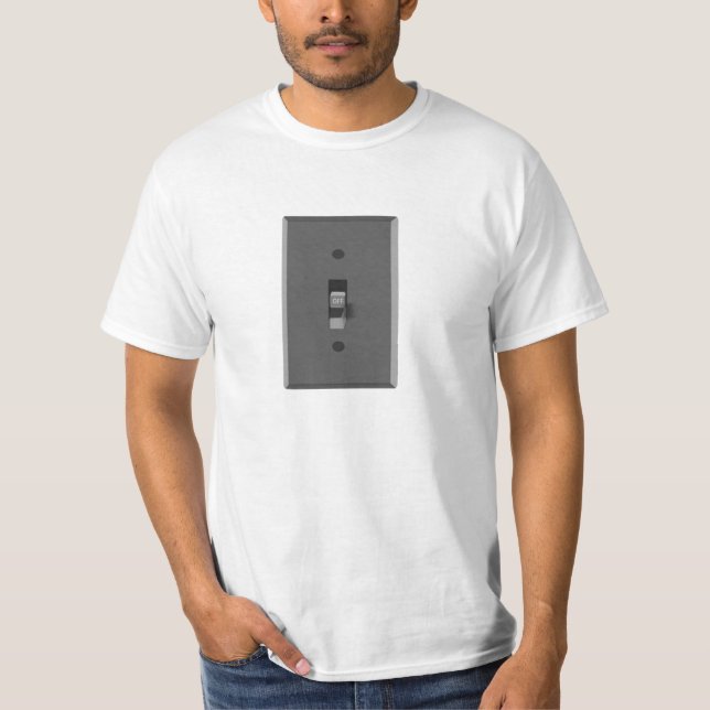 Weg vom elektrischen Lichtschalter T-Shirt (Vorderseite)