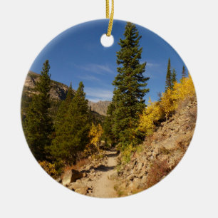 Weg vom Loch in den Rocky Mountains Keramik Ornament
