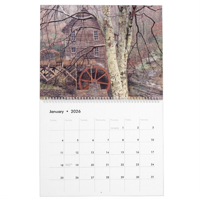 Weg von Leben-Fotografie Kalender (Jan 2026)