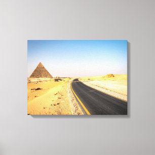 Weg zu den Pyramiden Leinwanddruck