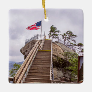 Weg zum Chimney Rock Keramikornament
