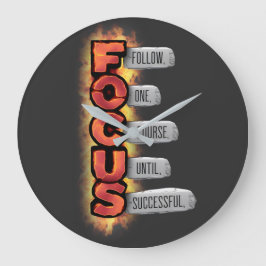 Weg zum Erfolg Große Wanduhr
