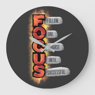 Weg zum Erfolg Große Wanduhr