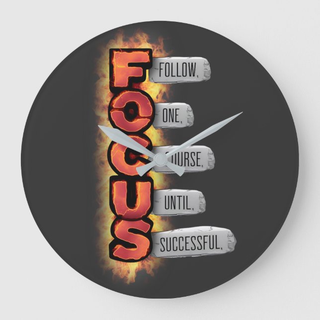 Weg zum Erfolg Große Wanduhr (Vorderseite)